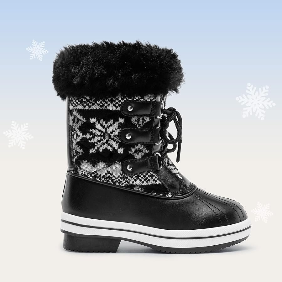 Amazon.com: DREAM PAIRS Girls Mid-Calf Winter Snow Boots for